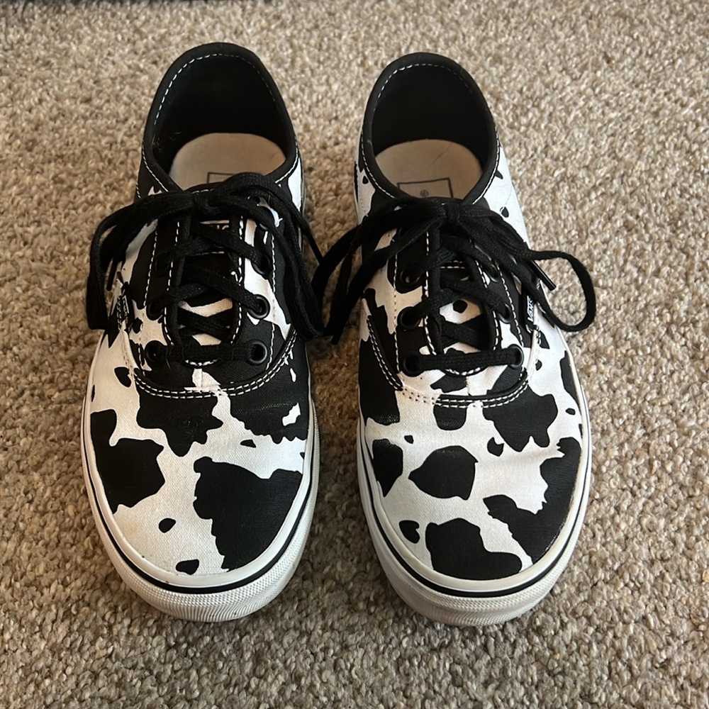 Cow print Vans